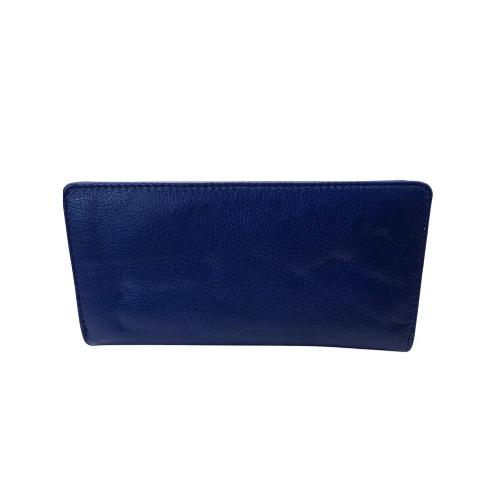 Sandol Florida Gators Royal Blue Pebbled Vegan Leather Continental Wallet NEW